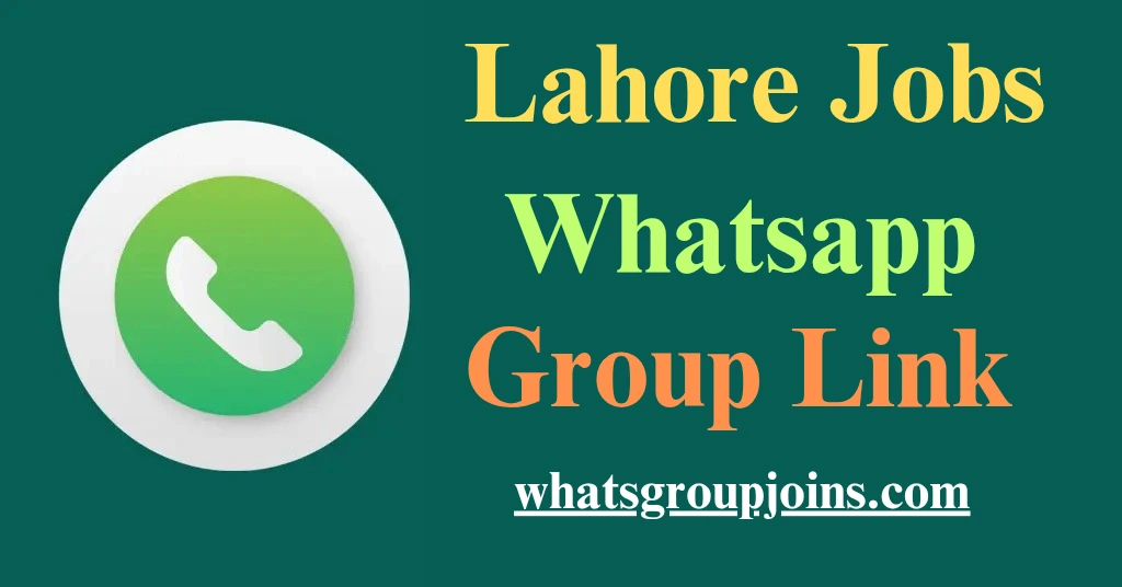 lahore jobs whatsapp group links