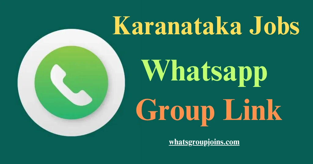 karnataka job alert whatsapp group link
